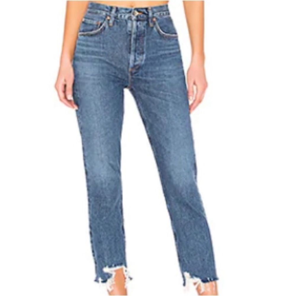 Agolde Riley High Rise Straight Crop in Veto size 26